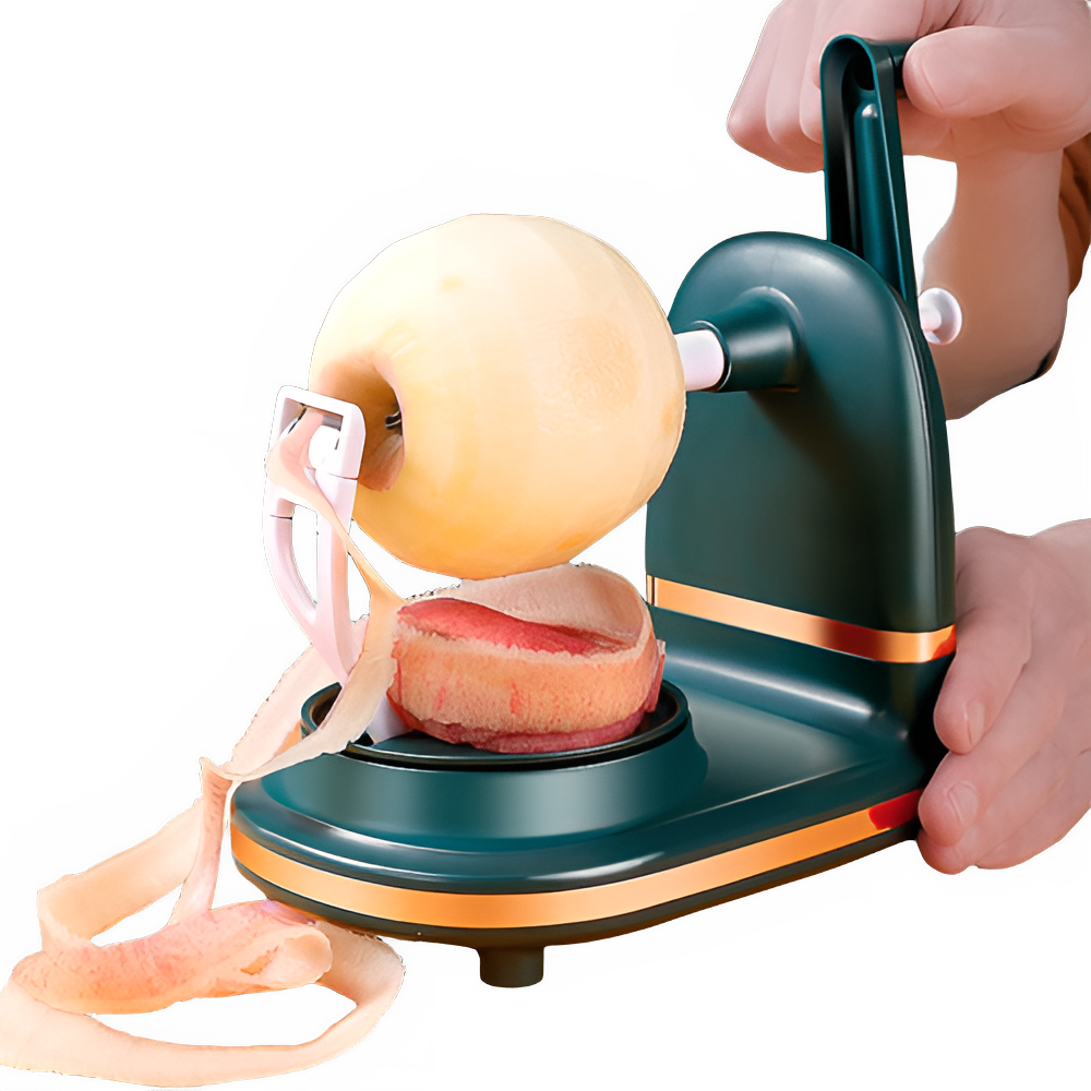 Manual Hand Crank Rotating Fruit Peeler and Slicer by All Mart Bristol Ltd