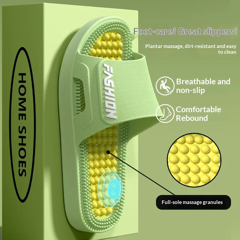 Women Men Acupressure Massage Slippers Soft EVA Anti-Slip Ergonomic Reflexology Slides for Home Bathroom Indoor Outdoor Foot by All Mart Bristol Ltd