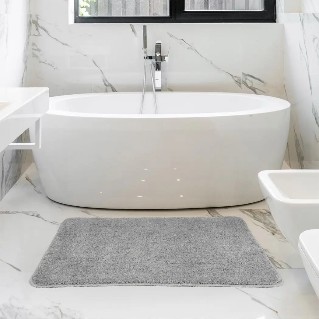 VINSANI BATH MAT 60X90cm L.GREY 1010165 by Vinsani