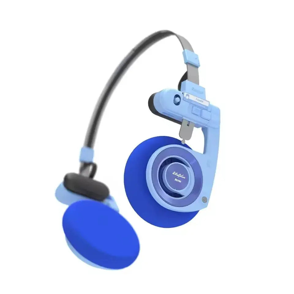 2026 WhatPlus RETRO R3 Bluetooth Earphones Headworn Wireless Portable Small Classic Fashion Headset 40mm Dynamic-unit Headphones by All Mart Bristol Ltd