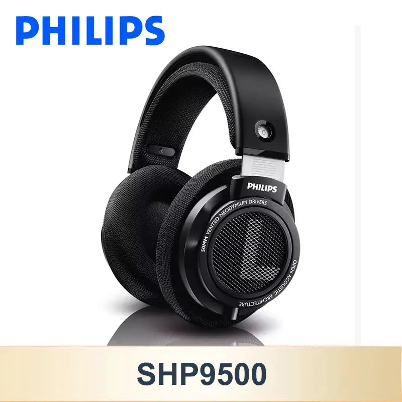 Philips SHP9500 Head-mounted Wired Headphones HiFi Stereo Earphone Monitor Class Music Earbuds E-sports Game Universal Headset by All Mart Bristol Ltd