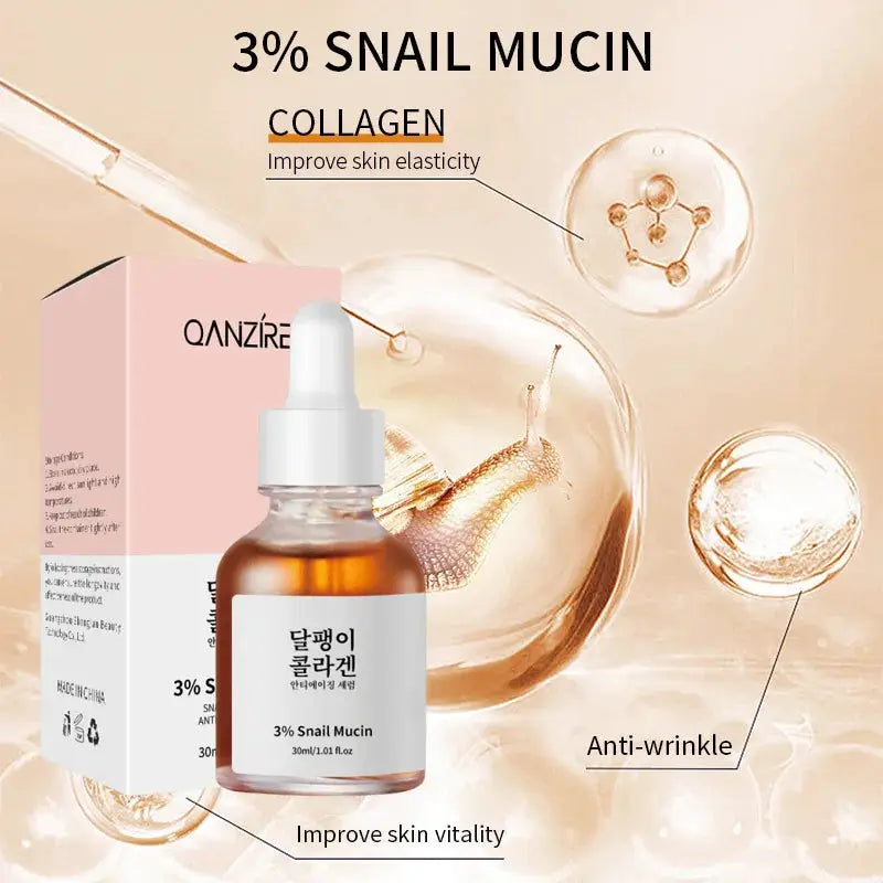2025 Korean Snail Collagen Anti-Wrinkle Serum Anti Aging Skincare for Wrinkles Firming Lifting Protect Repair Aging Skin Care by All Mart Bristol Ltd