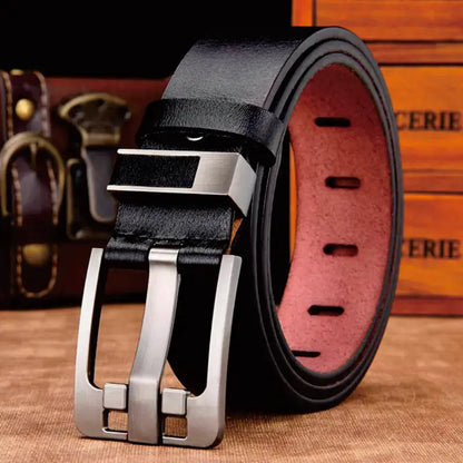 Luxury Belt Men's Belt New Large Plus Size 100-130cm Retro Needle Buckle Men's Belt High Quality by All Mart Bristol Ltd