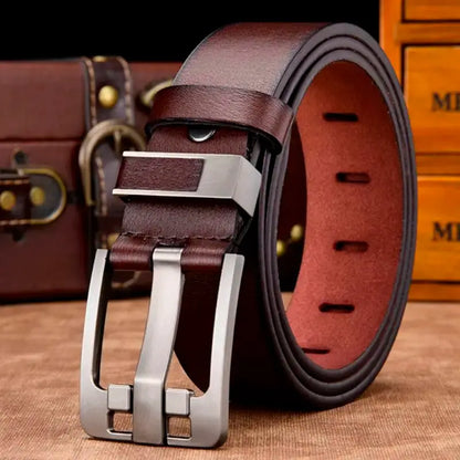 Luxury Belt Men's Belt New Large Plus Size 100-130cm Retro Needle Buckle Men's Belt High Quality by All Mart Bristol Ltd