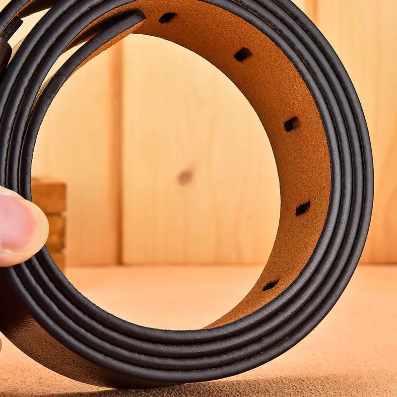 Luxury Belt Men's Belt New Large Plus Size 100-130cm Retro Needle Buckle Men's Belt High Quality by All Mart Bristol Ltd