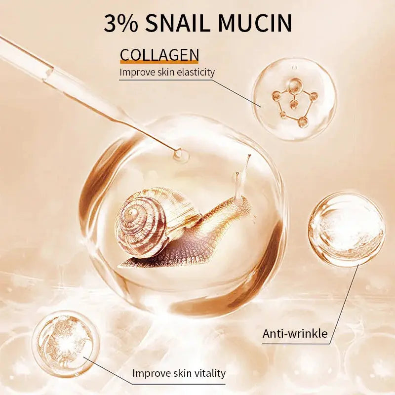 2025 Korean Snail Collagen Anti-Wrinkle Serum Anti Aging Skincare for Wrinkles Firming Lifting Protect Repair Aging Skin Care by All Mart Bristol Ltd
