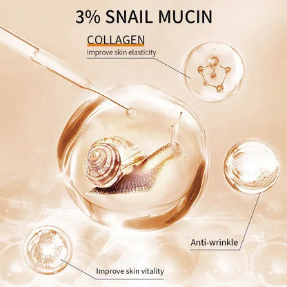 2025 Korean Snail Collagen Anti-Wrinkle Serum Anti Aging Skincare for Wrinkles Firming Lifting Protect Repair Aging Skin Care by All Mart Bristol Ltd