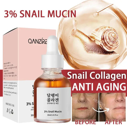 2025 Korean Snail Collagen Anti-Wrinkle Serum Anti Aging Skincare for Wrinkles Firming Lifting Protect Repair Aging Skin Care by All Mart Bristol Ltd