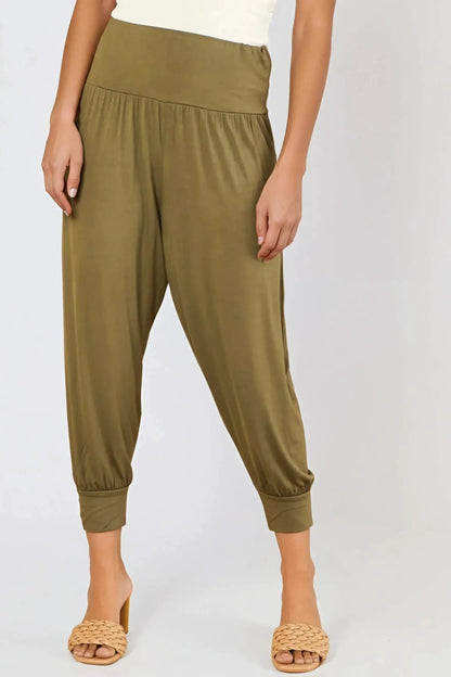 Khaki Harem Pants by Aftershock London