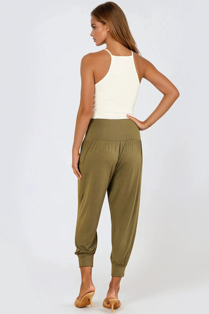 Khaki Harem Pants by Aftershock London