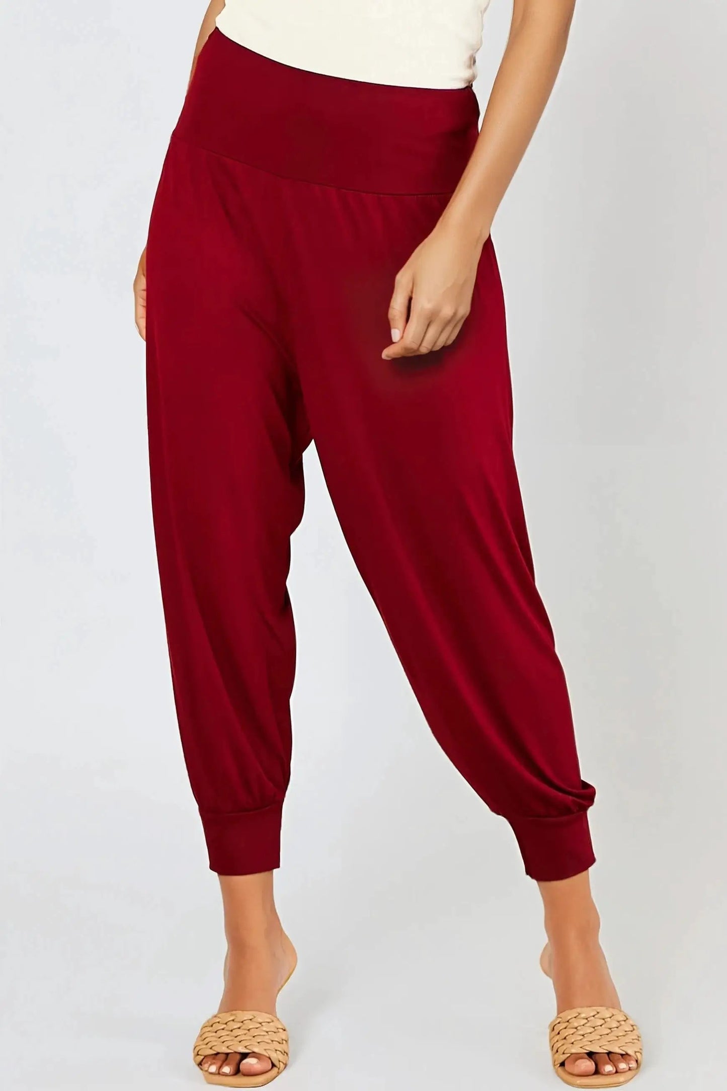 Wine Harem Pants by Aftershock London