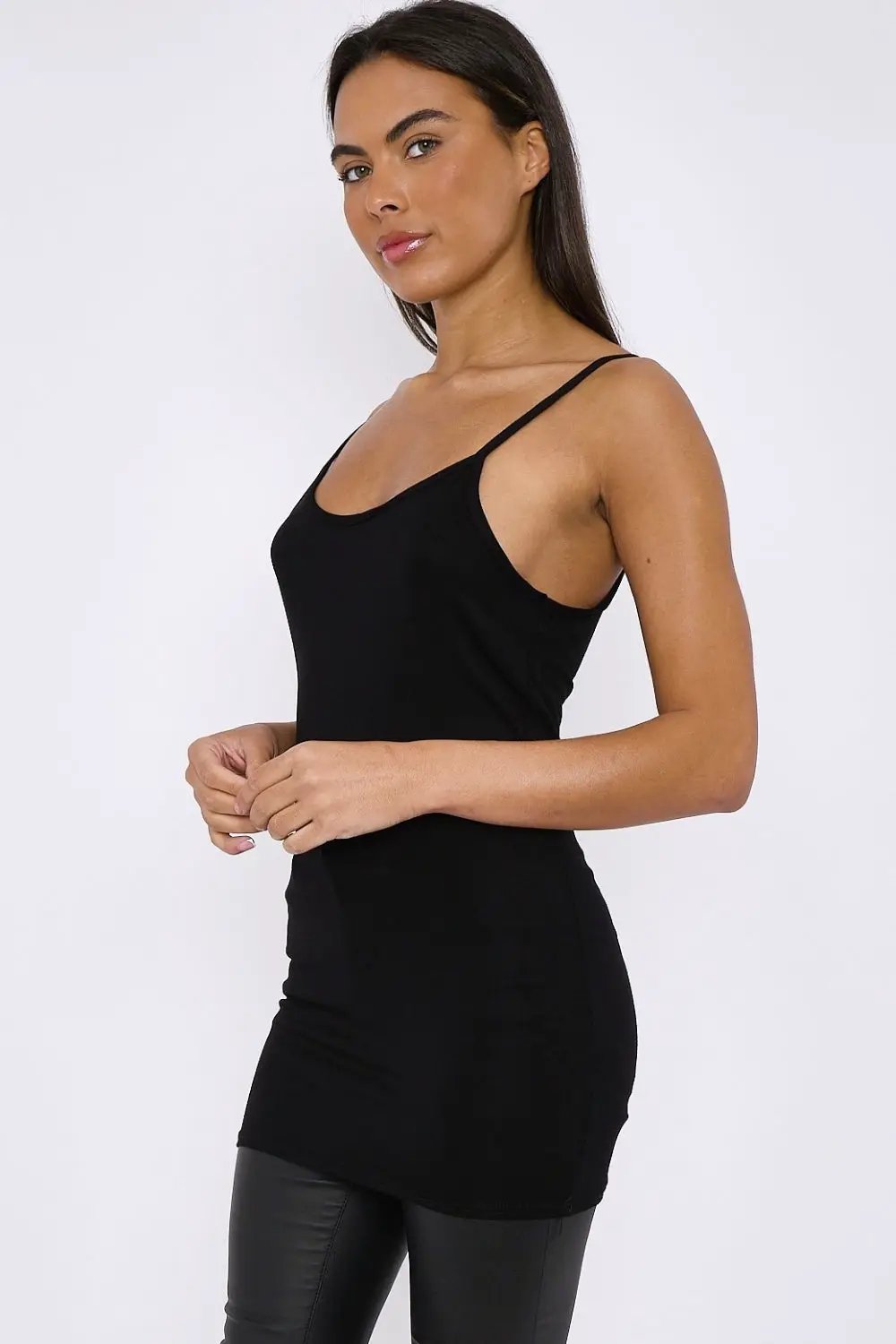 Black Strappy Top by Aftershock London