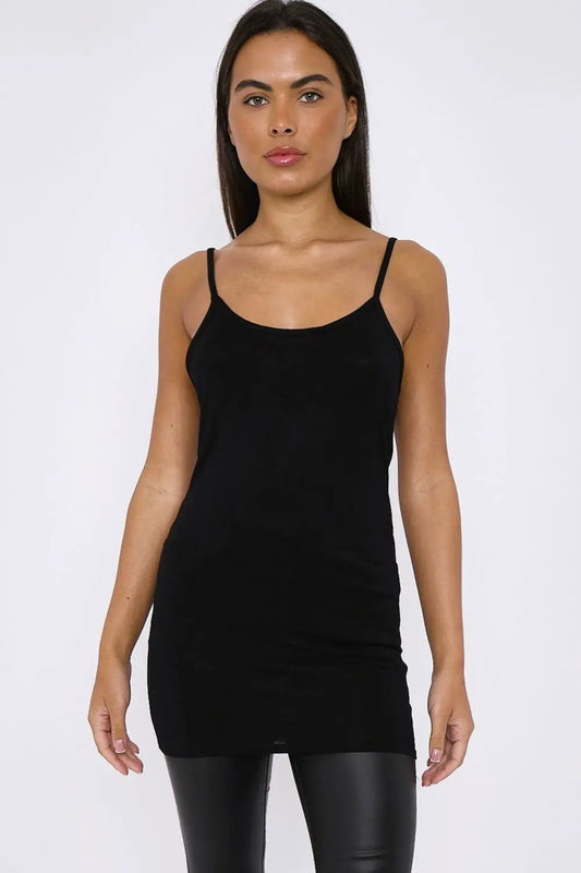 Black Strappy Top by Aftershock London