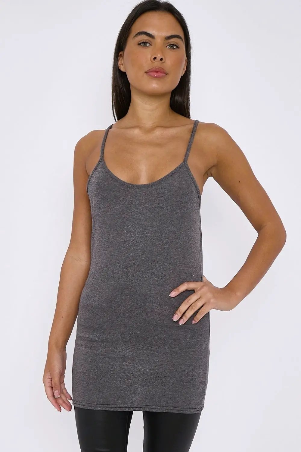 Charcoal Strappy Top by Aftershock London