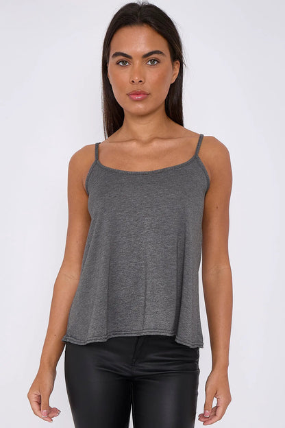 Charcoal Cami Top by Aftershock London