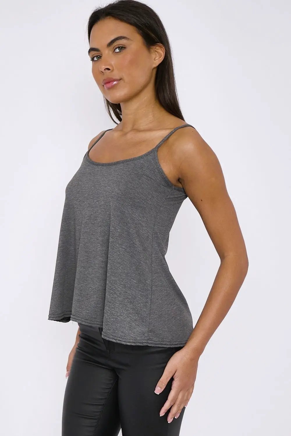 Charcoal Cami Top by Aftershock London