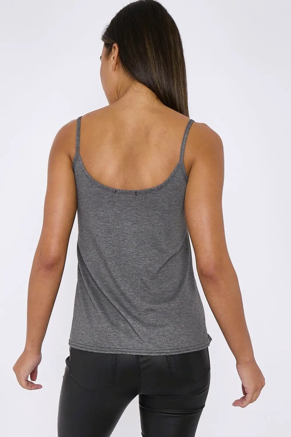 Charcoal Cami Top by Aftershock London