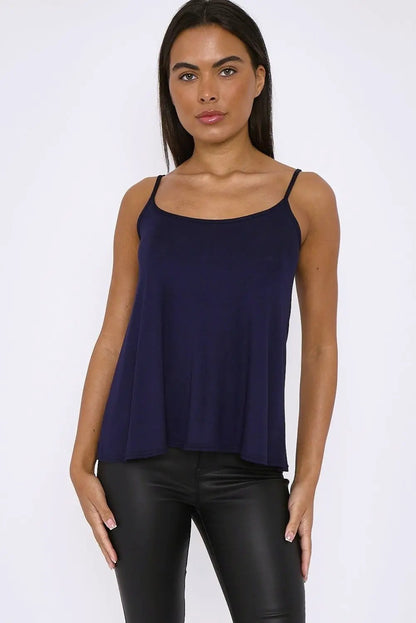 Navy Cami Top by Aftershock London
