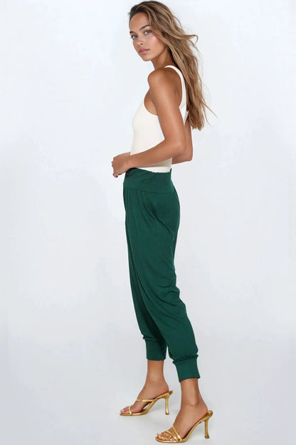 Green Harem Pants by Aftershock London
