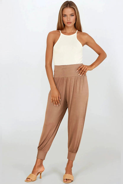 Mocha Harem Pants by Aftershock London