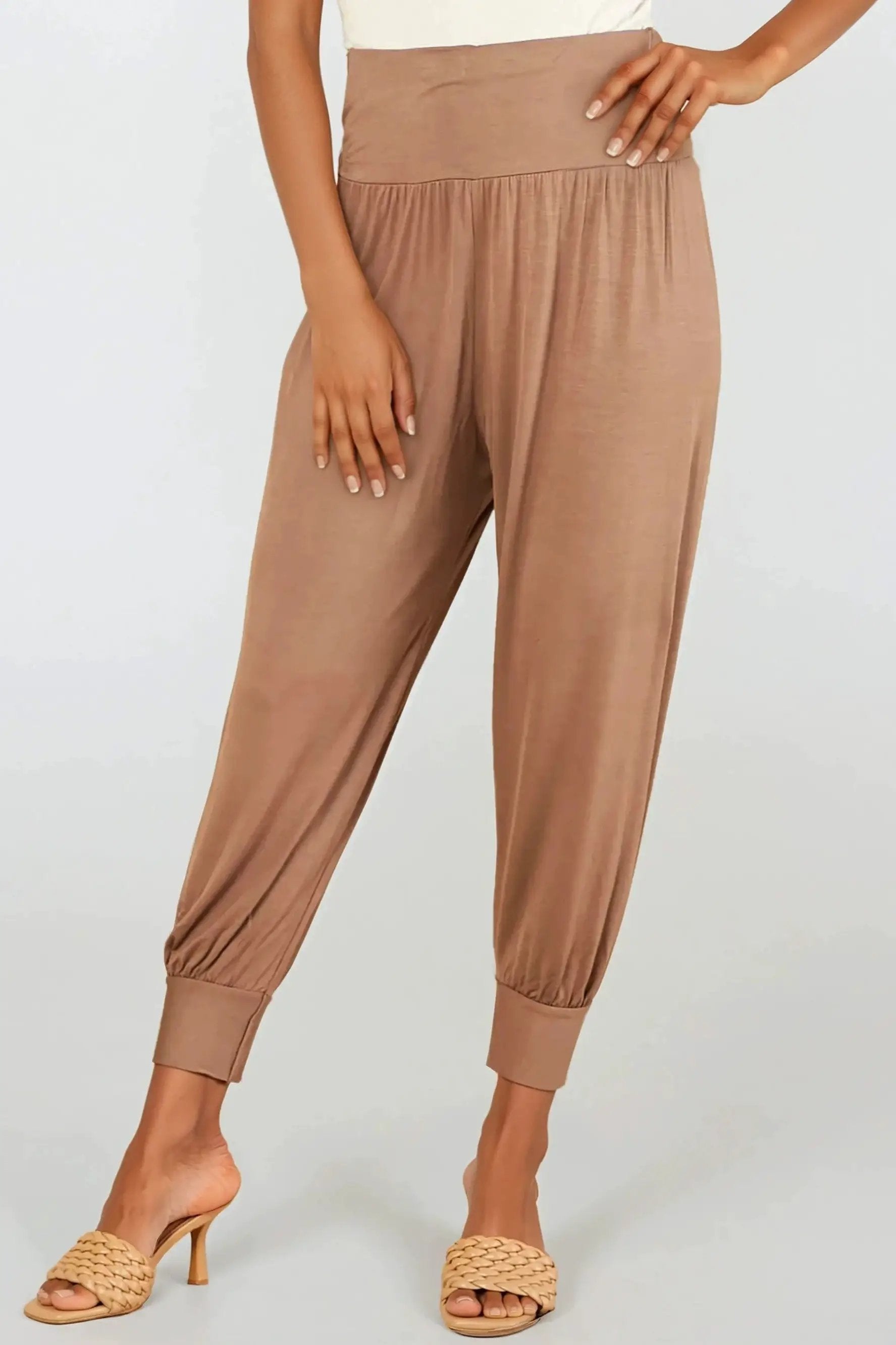 Mocha Harem Pants by Aftershock London