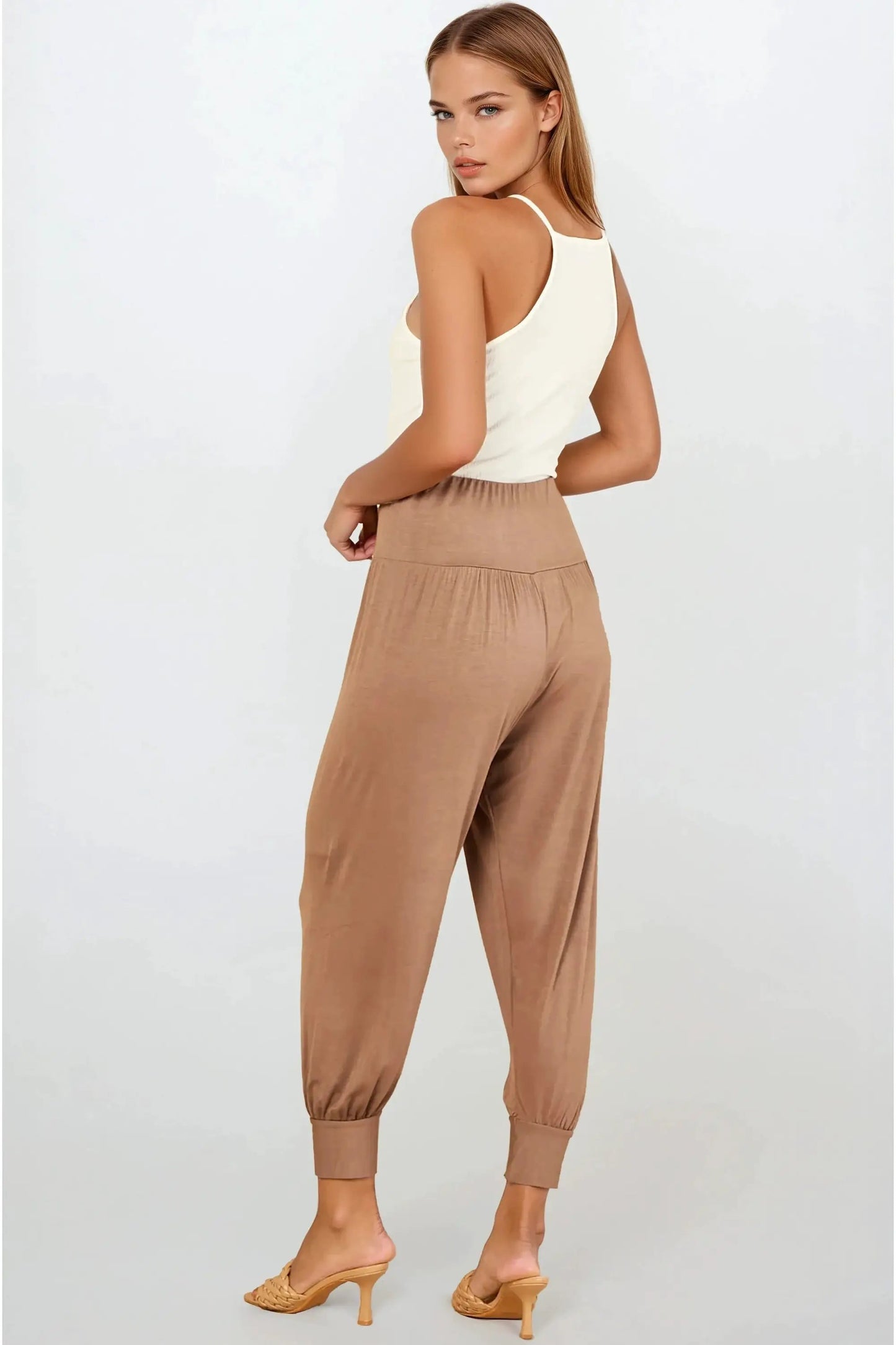 Mocha Harem Pants by Aftershock London