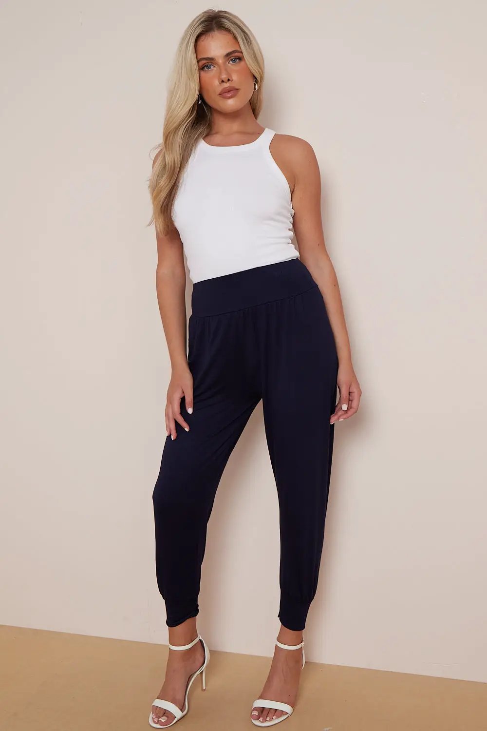 Navy Harem Pants by Aftershock London