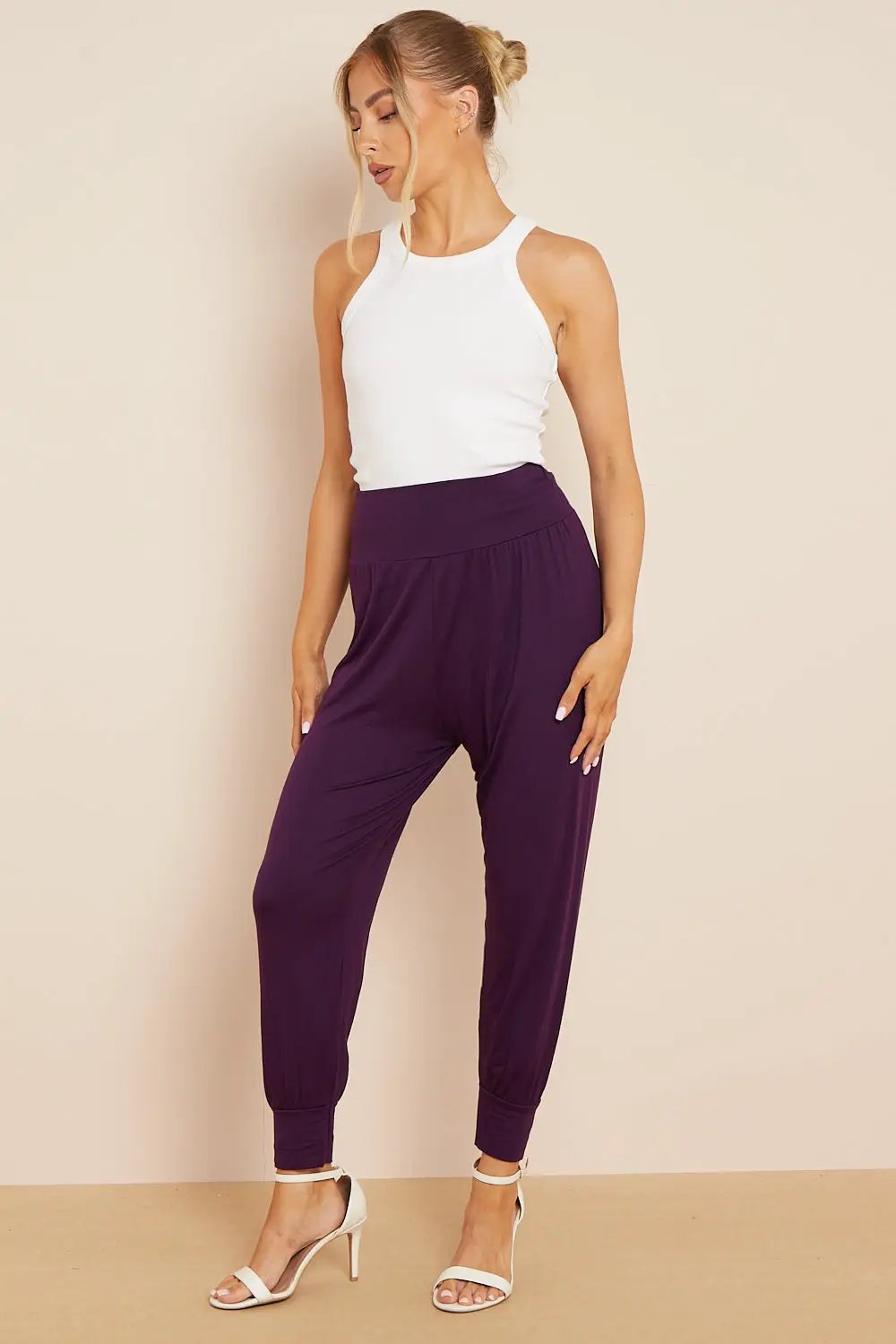 Purple Harem Pants by Aftershock London