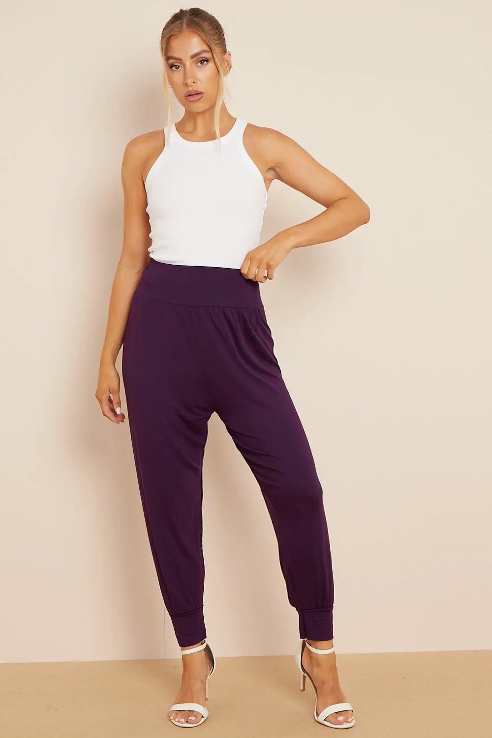 Purple Harem Pants by Aftershock London