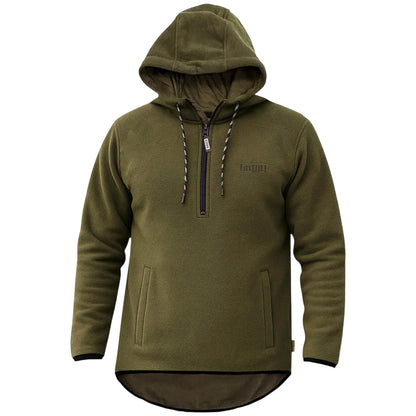 Game Mens Alpine Fleece 1/4 Zip Curved Hoodie by Game Technical Apparel