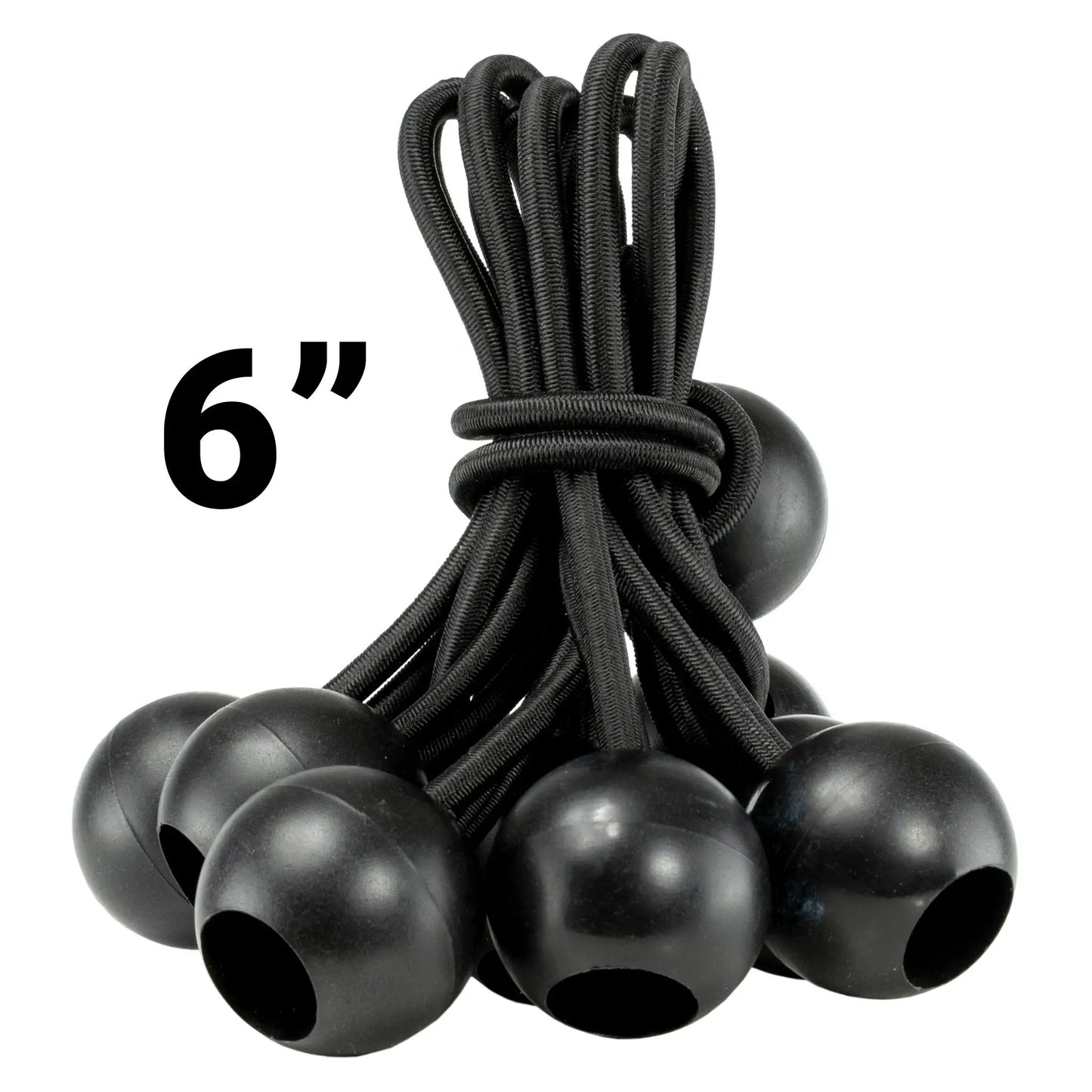 Green M-Grade Tarpaulin with 10 x 6" Bungee Balls (Black) by AP Supplies