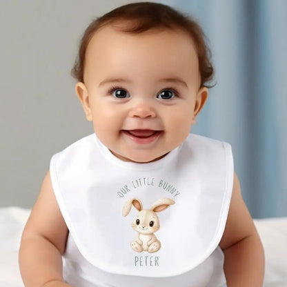 Personalised Our Little Bunny Baby Outfit: Bib, Vest, Baby Grow by Aye Do Gifts