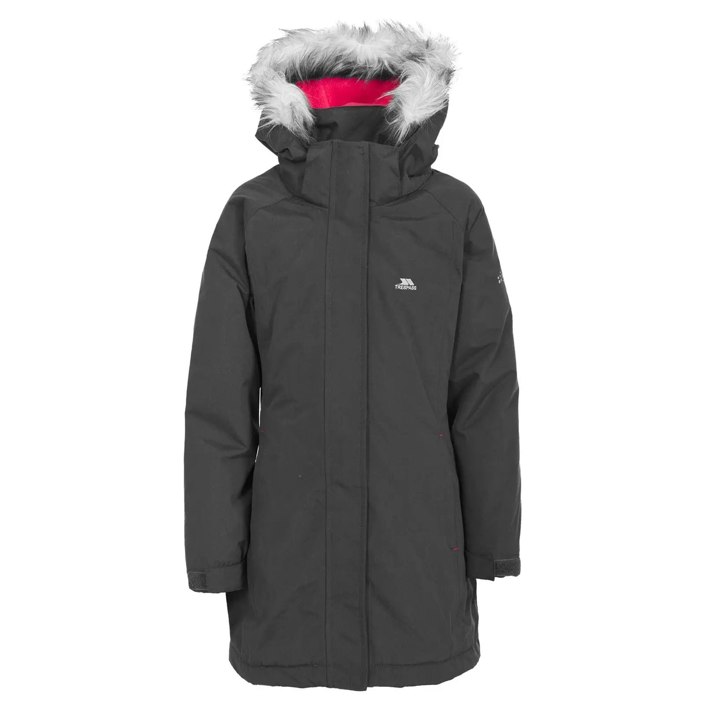 Girls Trespass Fame Waterproof Parka Jacket by Trespass