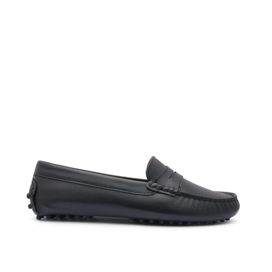 Women's Penny Driving Loafers, black leather by Hugs & Co.