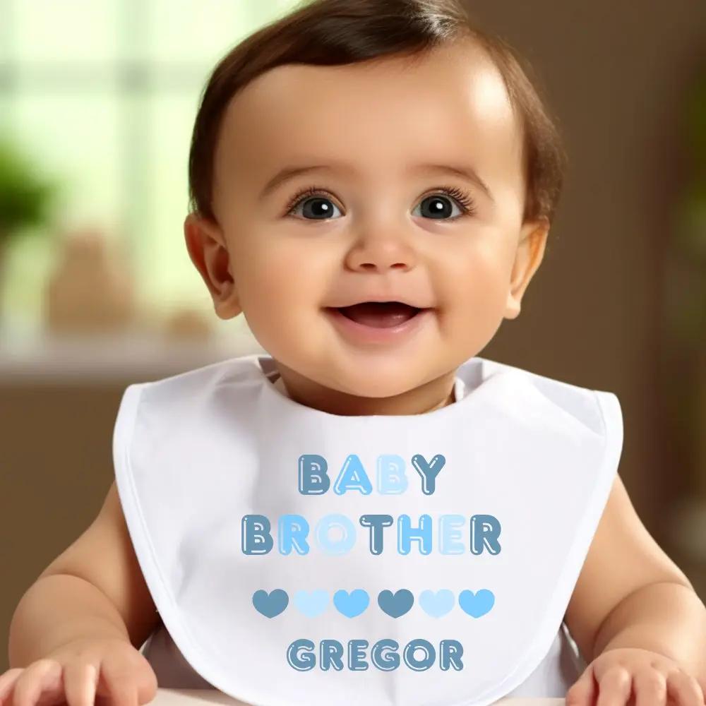 Baby Brother Baby Outfit: Bib, Vest, Baby Grow by Aye Do Gifts