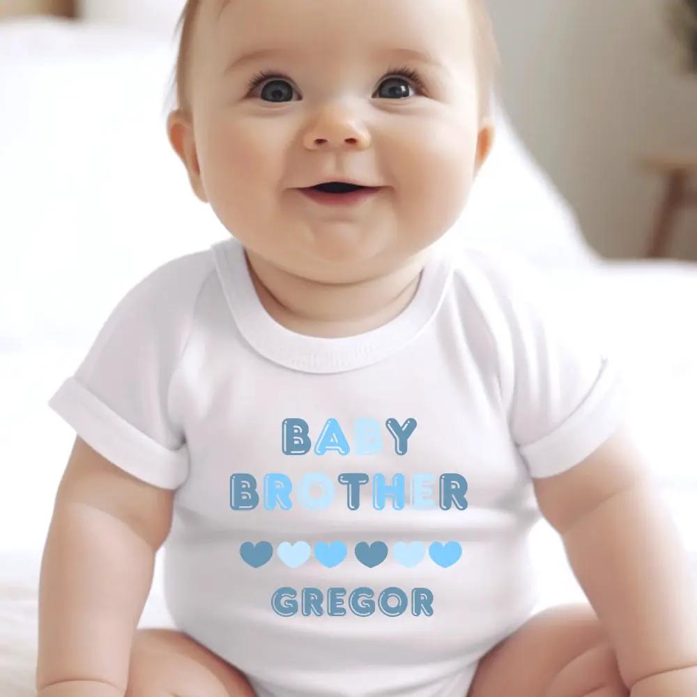 Baby Brother Baby Outfit: Bib, Vest, Baby Grow by Aye Do Gifts
