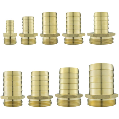 Brass 25mm Barbed Joiner with 1.25" BSP Male Thread by Costwise