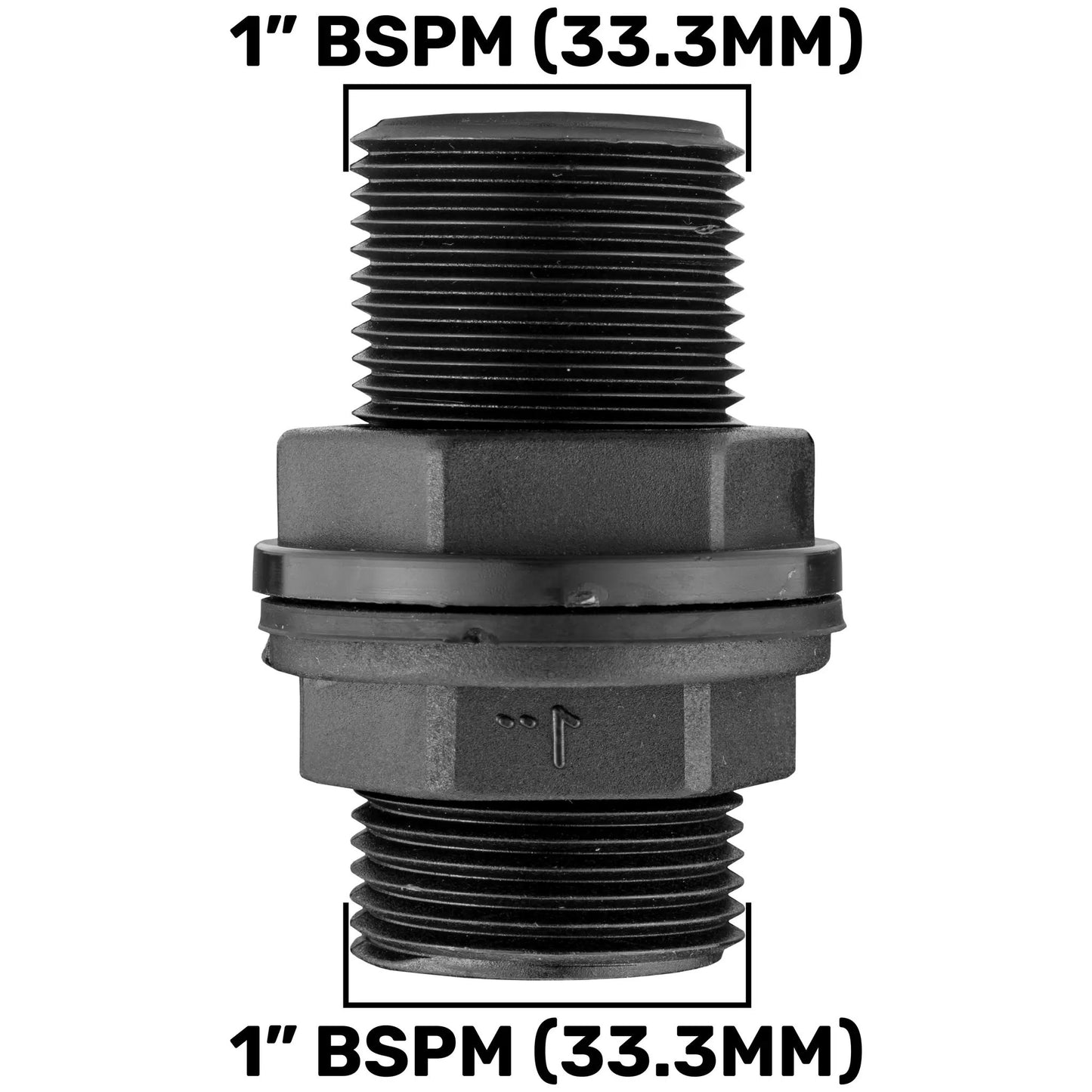 Water Butt Kit 1” BSP with Metal Bib Valve and Quick Connect Outlet by AP Supplies