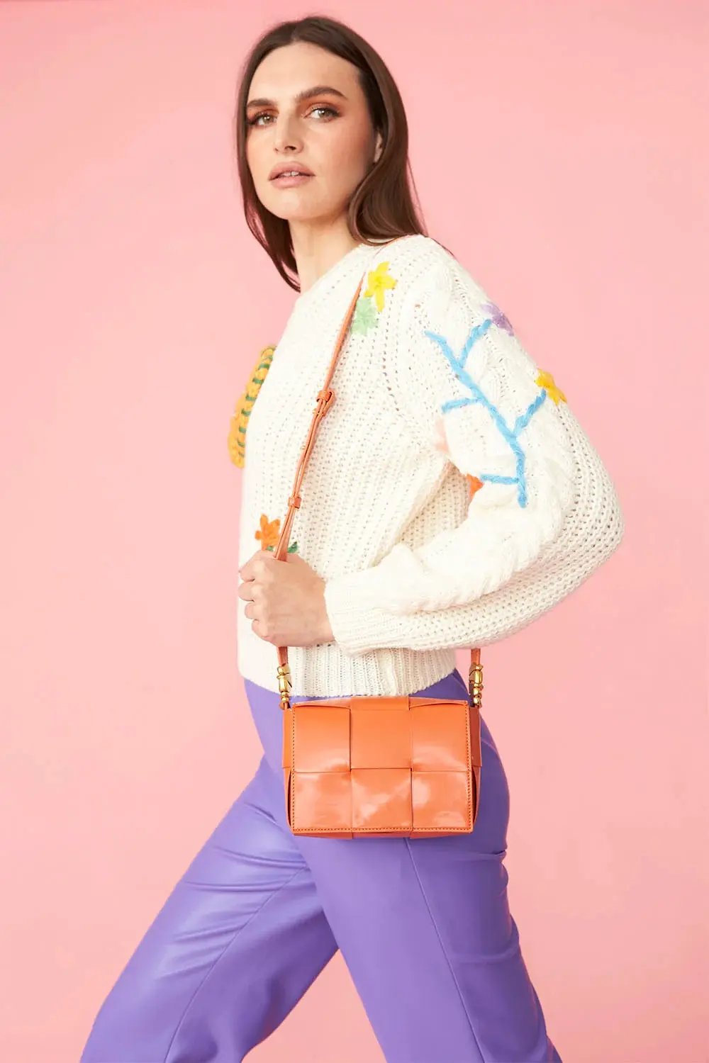 Banana Peel Embroidered Pineapple Jumper by Jayley