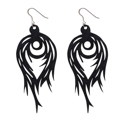 Flame Handmade Upcycled Statement Earrings by Paguro Upcycle