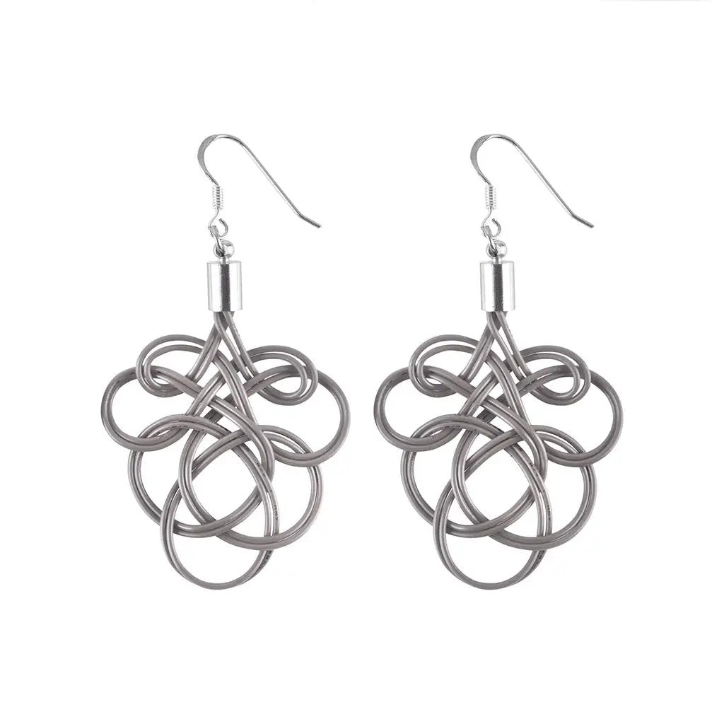 Flamenco Upcycled Electrical Wire Earrings (5 Colours Available) by Paguro Upcycle
