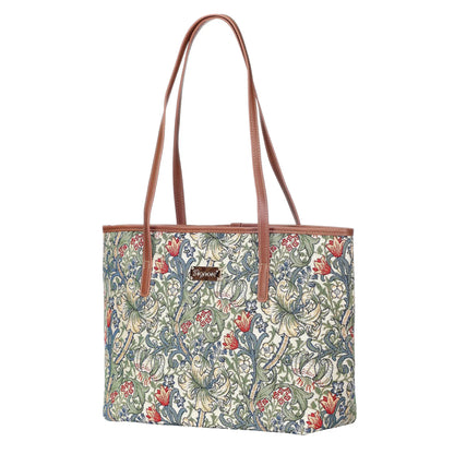 William Morris Golden Lily - College Bag by Signare Tapestry