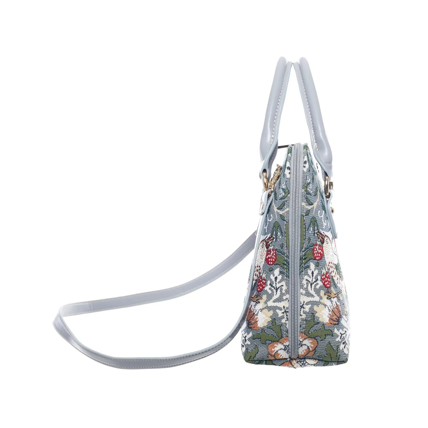 Strawberry Thief Grey - Convertible Bag by Signare Tapestry