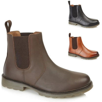 Mens Galway Leather Chelsea Boots by Catesby