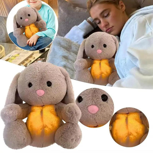 Calming Breathing Bunny Plush Toy by Cashymart