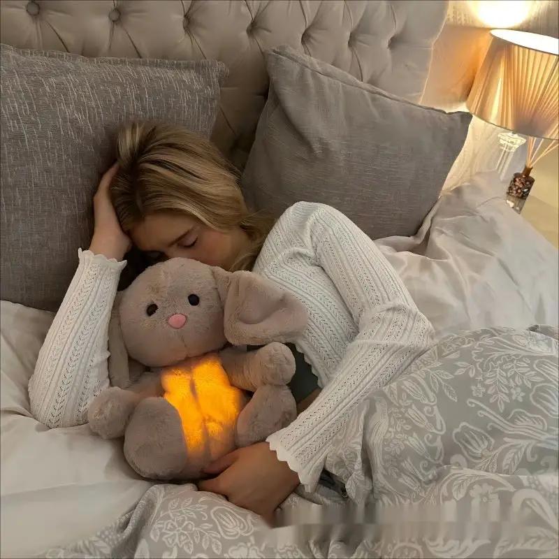 Calming Breathing Bunny Plush Toy by Cashymart