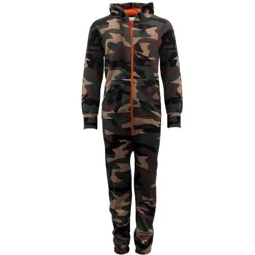 Kids Unisex Woodland Camouflage Onesie by Urban Road