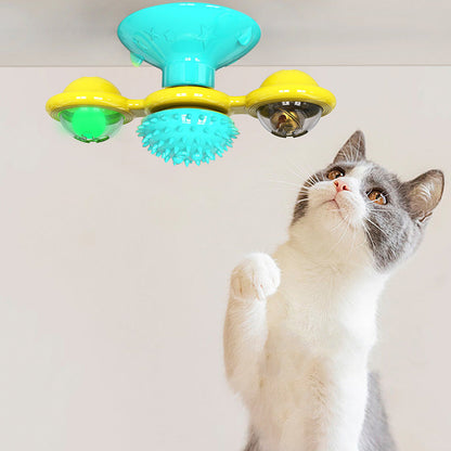 Cat Rotating Windmill Interactive Toy