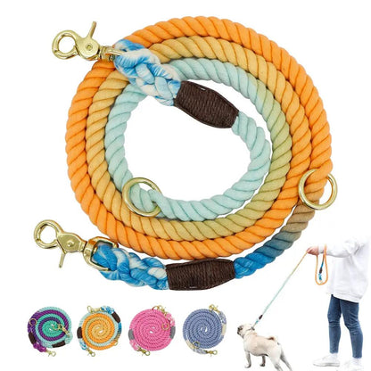 Colorful Gradient Dog Training Leash by Cashymart