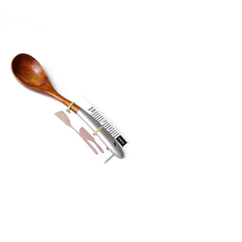 Colorful Teak Lacquer Kitchen Utensils Set by Cashymart